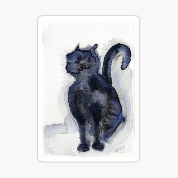 Shameless Cats: Catbox Black Cat Sticker