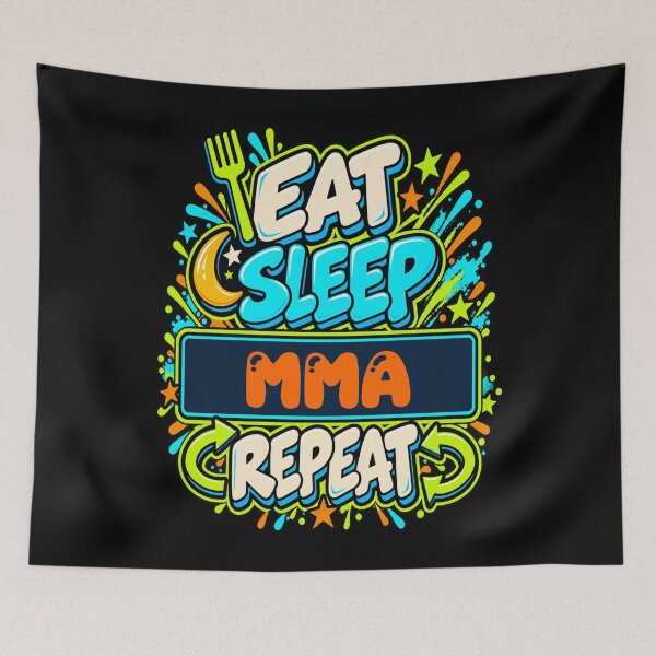 Item preview, Eat Sleep MMA Repeat designed and sold by Azeecreate009.