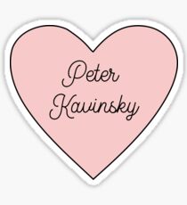 Peter Kavinsky Heart Black Sticker
