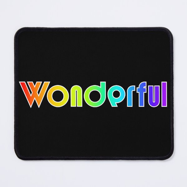 Item preview, Wonderful Rainbow Typography Colorful Vibes Design designed and sold by Detroja Typography.