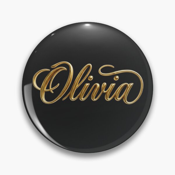 Item preview, Olivia Gold Lettering Elegant Typography Name Art designed and sold by Midnight Gilded.