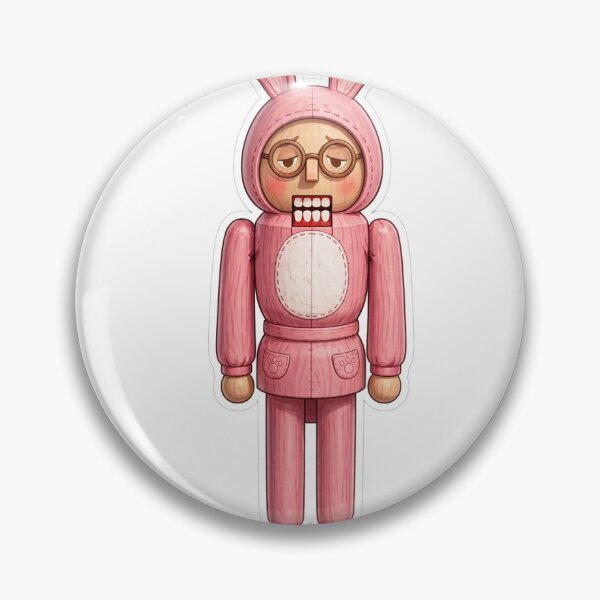 Item preview, Kid in a Pink Bunny Suit Nutcracker designed and sold by CozyCornerDesigns.