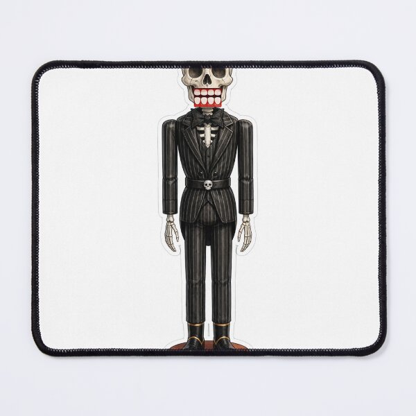 Item preview, Pinstripe Skeleton Nutcracker designed and sold by CozyCornerDesigns.