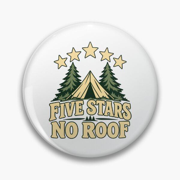 Artikelvorschau, Camping - Five Stars No Roof entworfen und verkauft von Good Mood Foundry.