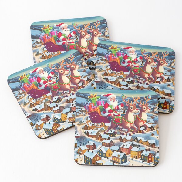Item preview, SANTA AND SLEIGH ON CHRISTMAS EVE designed and sold by Tammera.