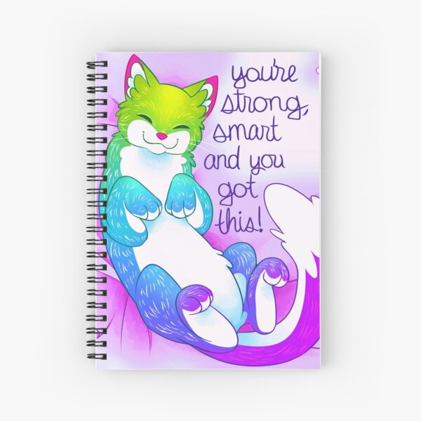 Aperçu de l'œuvre "Tu es fort, intelligent et tu as ça!" Chaton moelleux créée et vendue par thelatestkate.