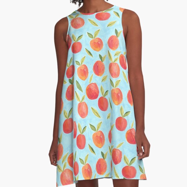 Peaches A Line Dress for Sale by Inna Moreva Redbubble