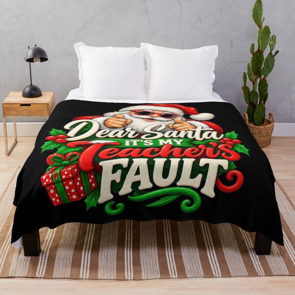 Item preview, Dear Santa Its My Teachers Fault Funny Christmas Humor designed and sold by ArtDesignTp.