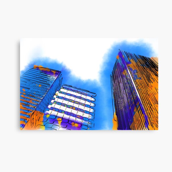 Abstract Towers Canvas Print