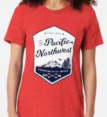 Explore the Pacific Northwest (outlined) Tri-blend T-Shirt