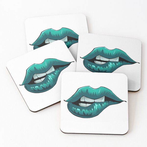 Item preview, Sexy Teal Lips - Cartoony Lips designed and sold by SaraVLeoni.