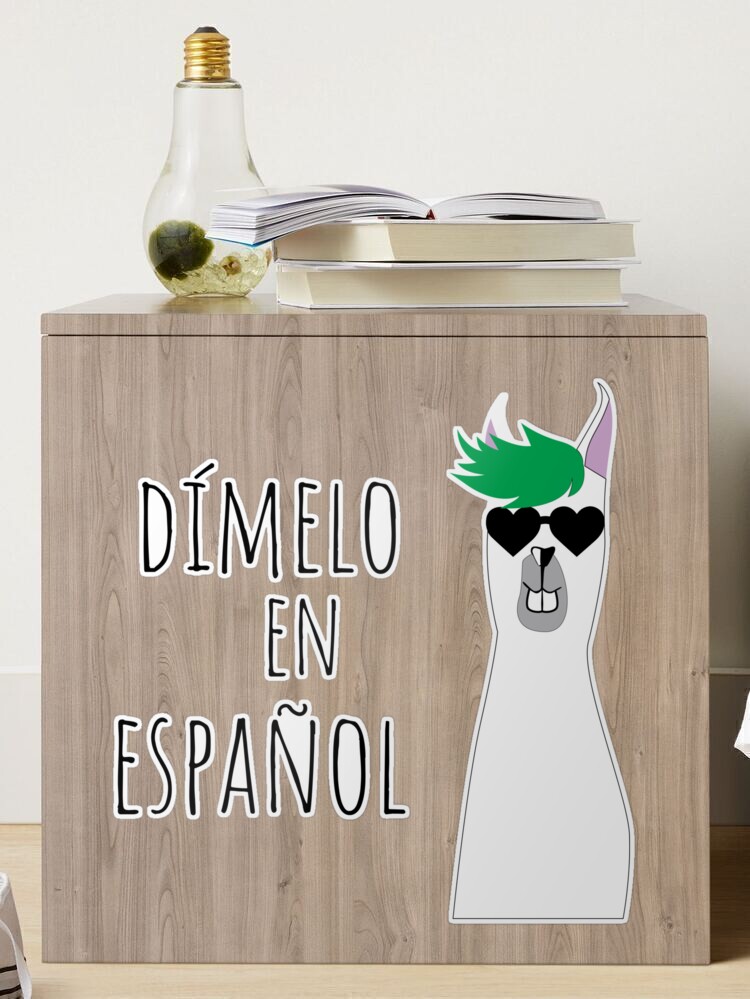 Spanish Teacher Gift Dímelo en Español with Funny Llama Travel Mug by  trndsttr