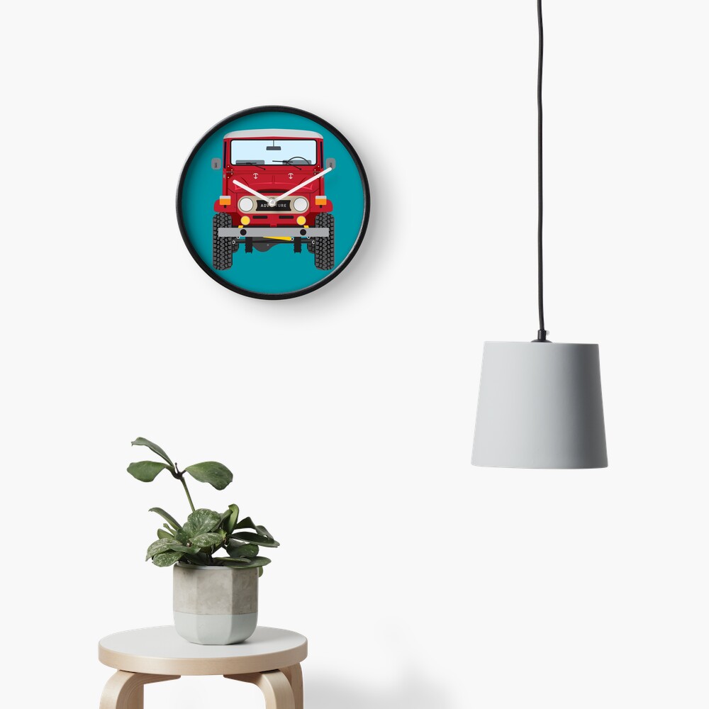 Toyota FJ40 (red) Clock