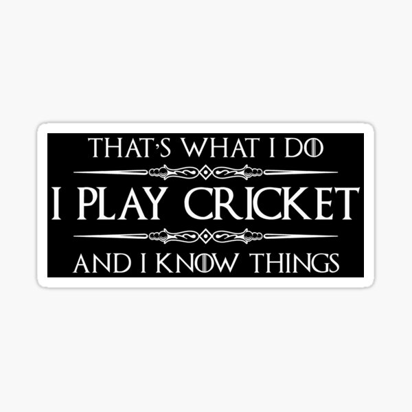 Vista previa del artículo con la obra «Regalos para jugadores de Cricket: juego a Cricket y sé cosas divertidas para regalar a jugadores y entrenadores», diseñado y vendido por merkraht.