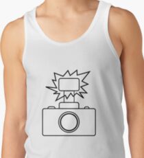 Camera SLR Flash_outline Tank Top