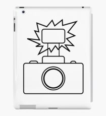 Camera SLR Flash_outline iPad Case/Skin