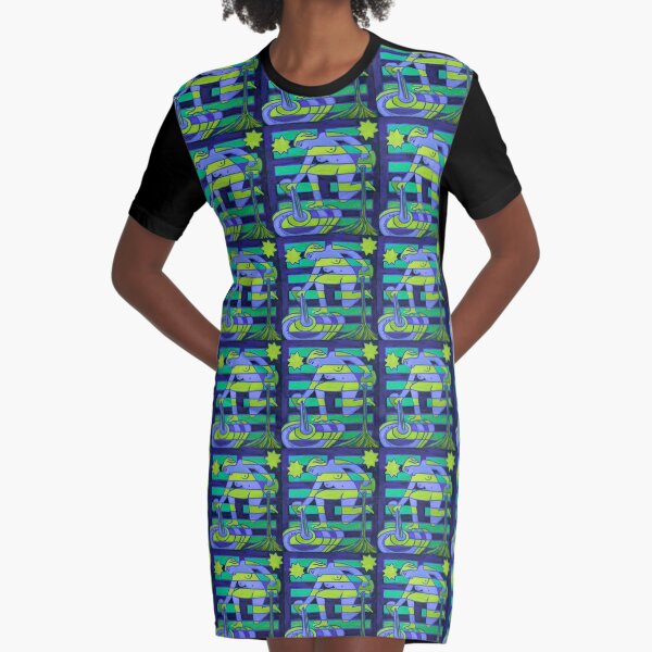 Hexagram 58: Tui (Joy) Graphic T-Shirt Dress