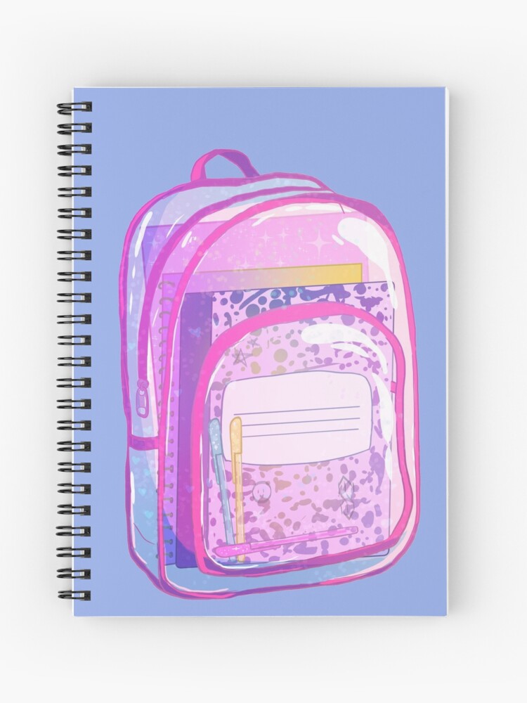 spiral glitter backpack