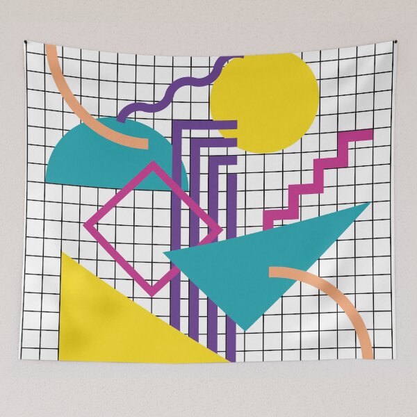 Item preview, Memphis Pattern - 80s Retro White designed and sold by GraphicWave.