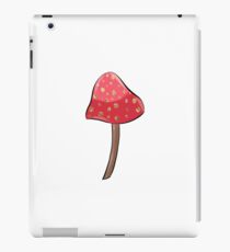 Red mushroom with glitter illustration iPad Case/Skin