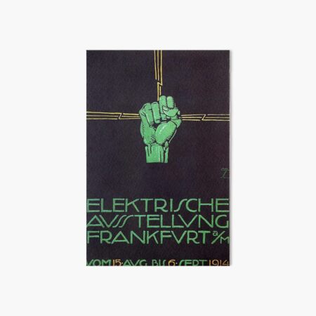 Electricity Show 1914 Frankfurt am Main Art Board Print