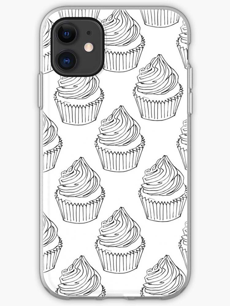 Download "Cupcake Colouring in Page" iPhone Case & Cover by ...
