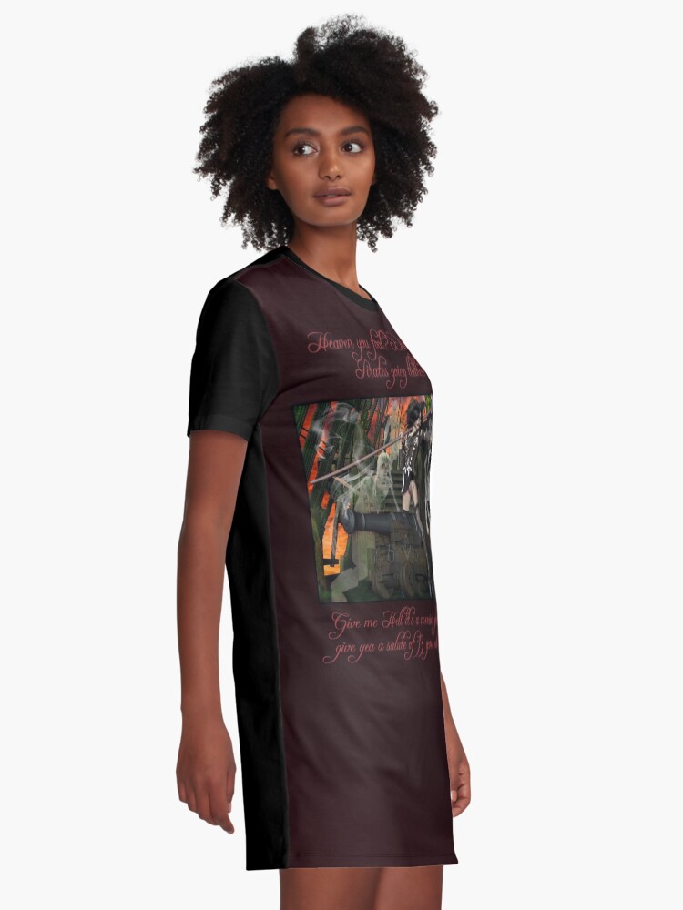 Alternate view of Pirate Ghost Witch Of The Caribbean Graphic T-Shirt Dress