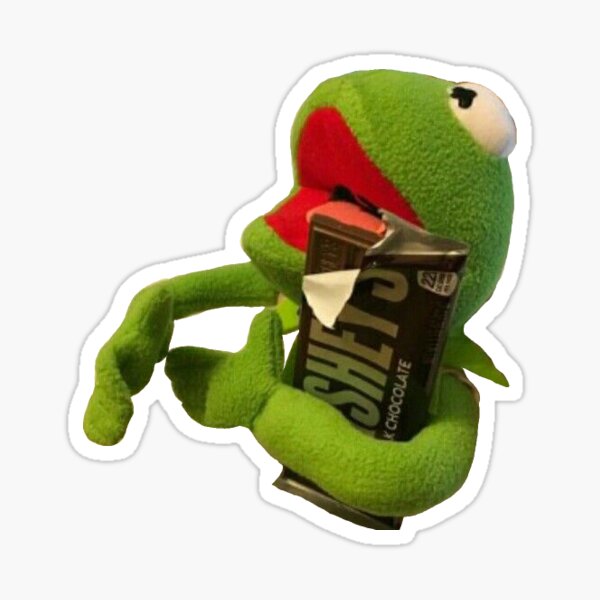 kermit's chocolate Sticker