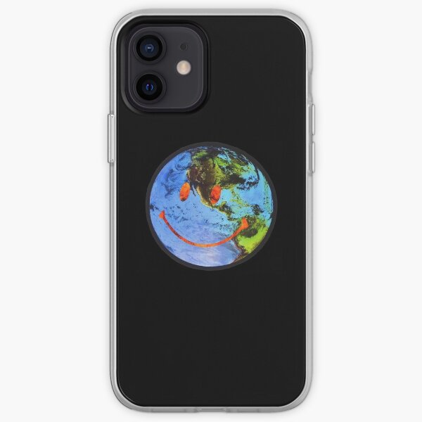 globe astroworld souriant Coque souple iPhone