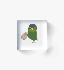 Green Birbgular Acrylic Block