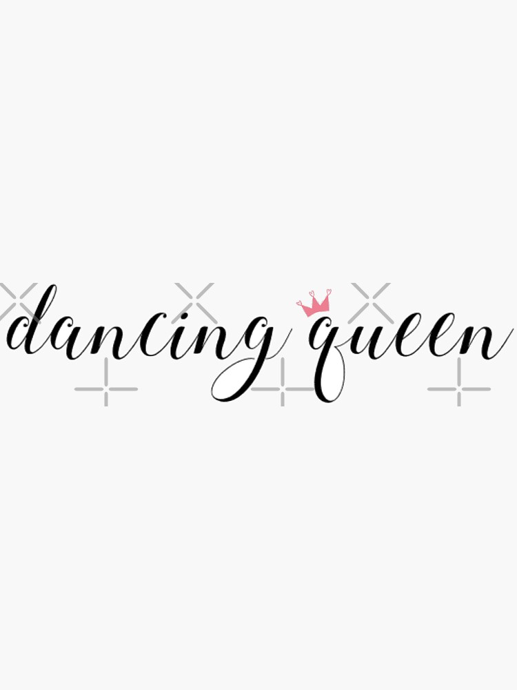 Premium Vector  Dancing queen quote lettering