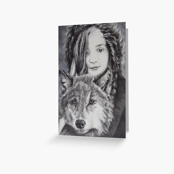 She is fierce Greeting Card