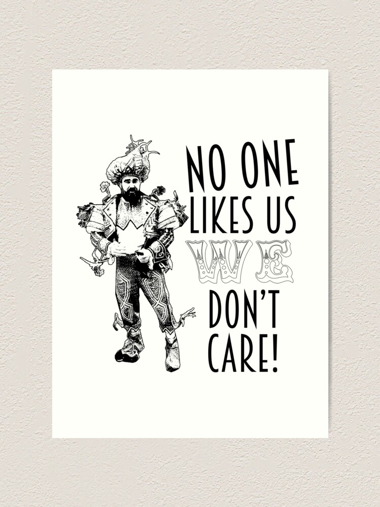 Jason Kelce - Mummer - No One Likes Us - Clean Sticker for Sale by  AntiJolly