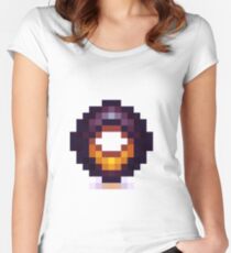 Pixelring E6 Tailliertes Rundhals-Shirt