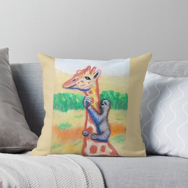 Item preview, Sloth Climbing A Giraffe - Pastel Painting  designed and sold by Shawn Ballard.