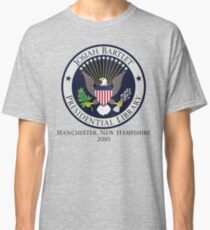 Josiah Bartlet Presidential Library Logo Classic T-Shirt