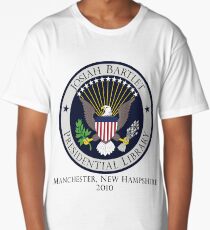 Josiah Bartlet Presidential Library Logo Long T-Shirt