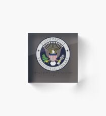 Josiah Bartlet Presidential Library Logo Acrylic Block