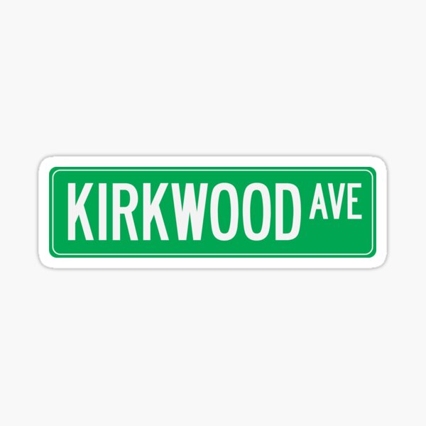 Kirkwood Ave Sticker Sticker