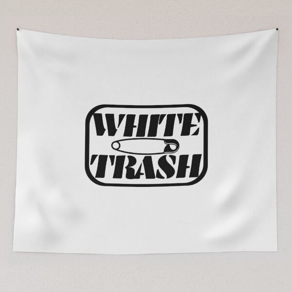 Item preview, White trash safetypin designed and sold by AK-B.