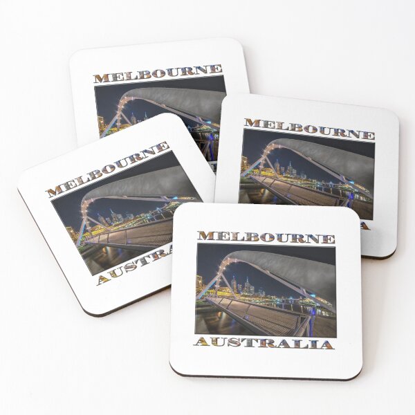 Item preview, Southgate Bridge At Night (poster edition on white) designed and sold by Ray's Photos & Art.