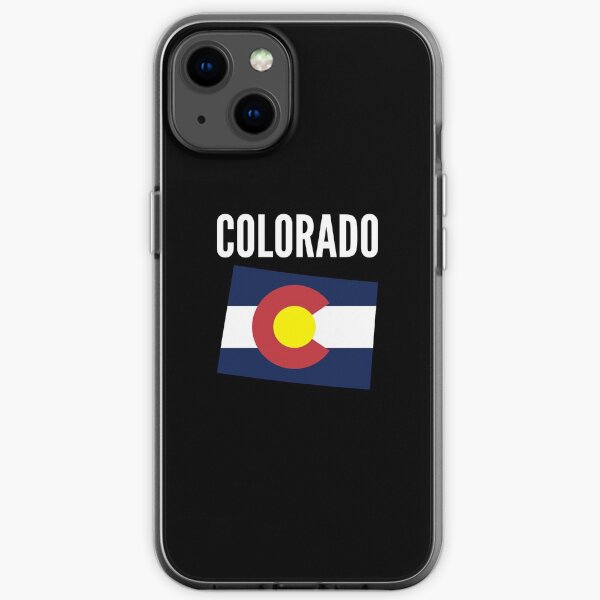 Colorado Map With Text iPhone Soft Case