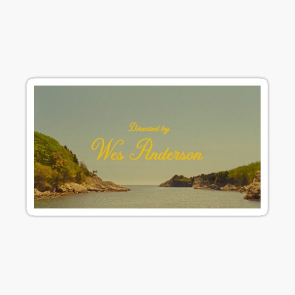 dirigido por wes anderson Pegatina