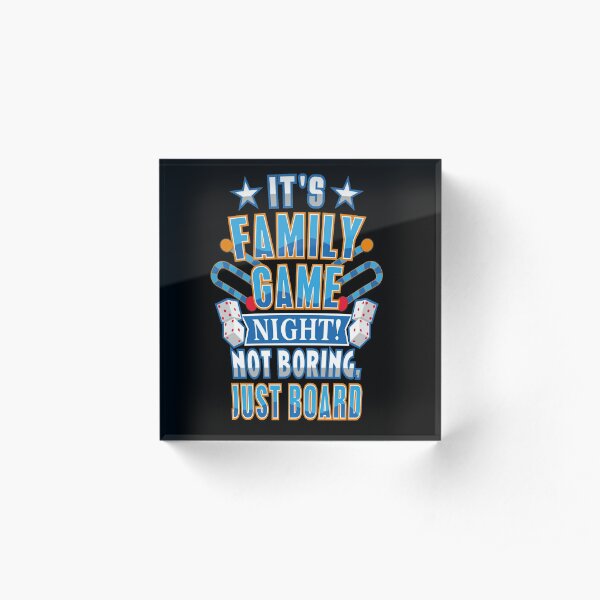 Family Gaming Acrylic Blocks Redbubble - family game nights plays roblox dodgeball pc
