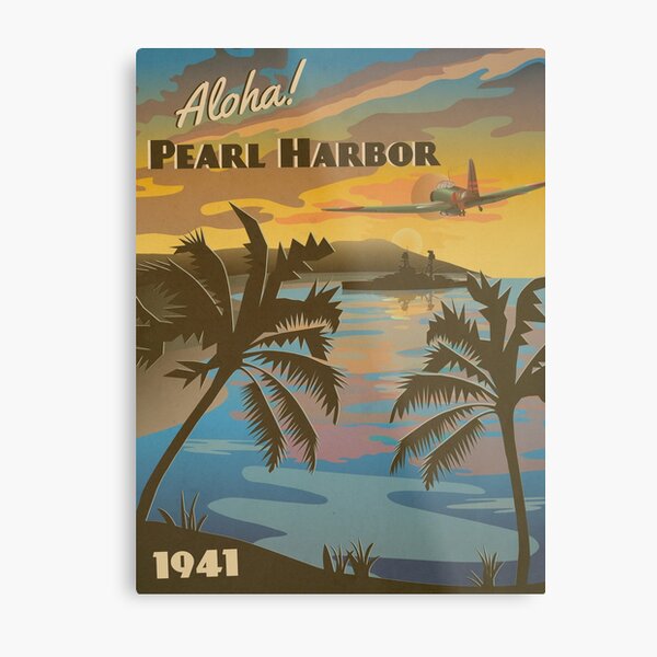 Aperçu de l'œuvre Pearl Harbor 1941 - "Affiche de voyage de l'infamie" créée et vendue par The War Effort.