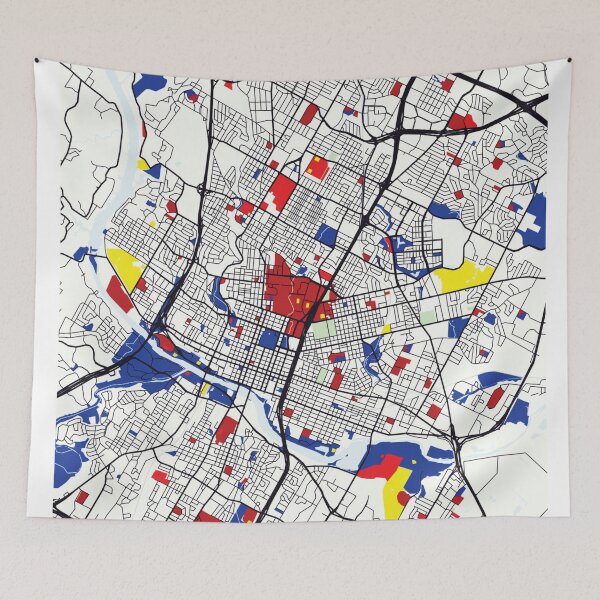 Item preview, Austin (United States) Map x Piet Mondrian designed and sold by Francisco Couto.
