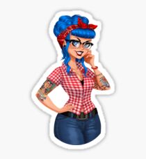 Rockabilly Val Sticker