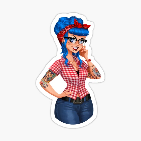 Rockabilly Val Sticker