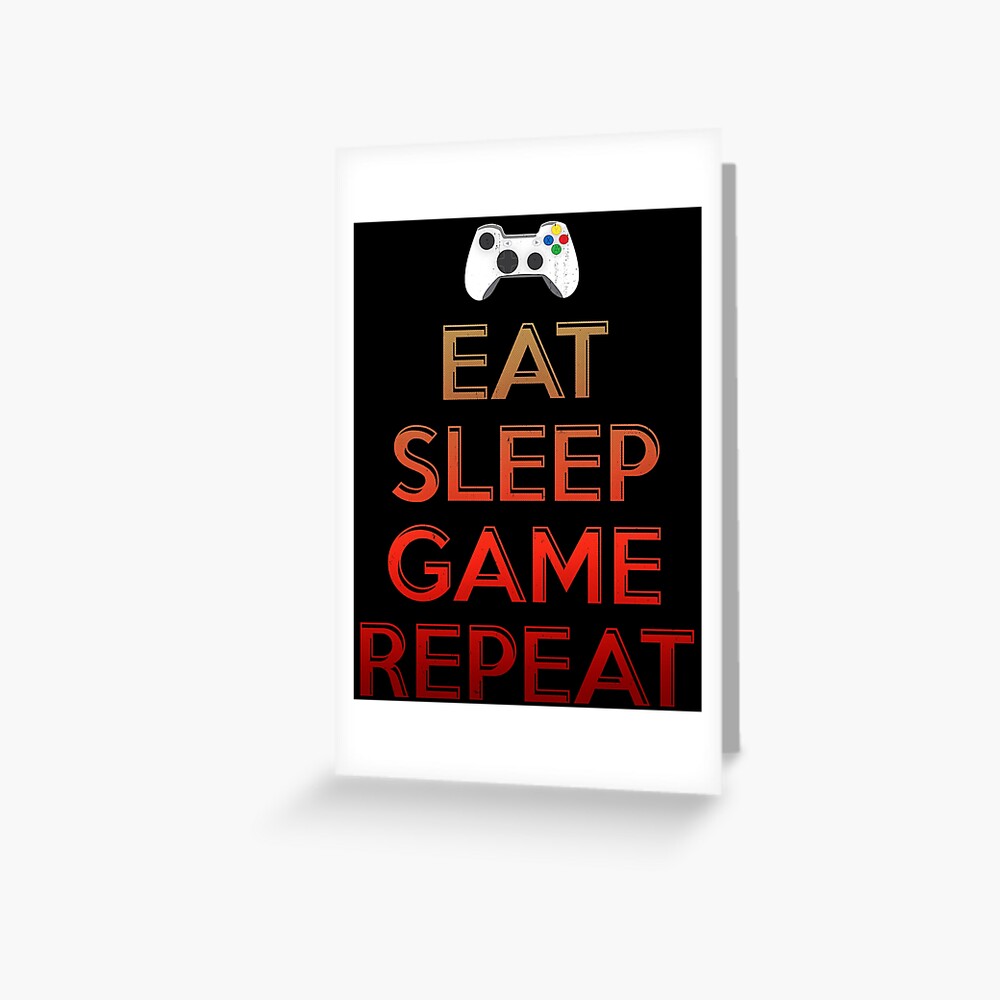 roblox eat sleep play repeat greeting card