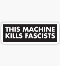 this machine kills fascists sticker mac